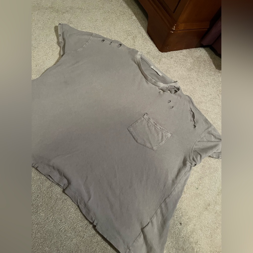 Free People We the Free distressed tee, large